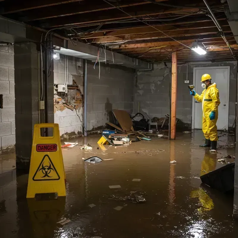 Flooded Basement Electrical Hazard in Loma, CO Property